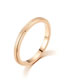Fashion Gold-2mm Inner And Outer Balls Titanium Geometric Ring