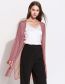 Fashion Light Apricot Solid Color Knitted Jacket