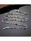 Fashion Silver Color Diamond Metal Round Rhinestone Glasses Chain
