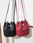 Fashion Brown Pu Beam Top Large Capacity Crossbody Bag