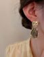 Fashion Grey Alloy Geometric Irregular Earrings