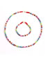 Fashion Bracelet Enamel Rainbow Woven Beaded Bracelet