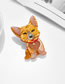Fashion Color Cartoon Simulation Puppy Brooch