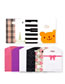 Fashion Black And White Stripe Thickening Plastic Hand -pick -up Bag 50*60cm (one Pack 50)