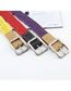 Fashion Yellow Wax Rope Woven Cotton And Linen Fastening Leather Belt Belt