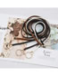 Fashion White Cotton And Linen Woven Waist Rope Round Buckle Tie Flowers Belt