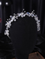 Fashion White Geometric Crystal Braided Headband
