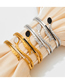 Fashion Gold-2 Stainless Steel Diamond Snake Bracelet