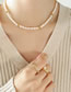 Fashion Gold Pearl Beaded Necklace