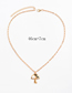 Fashion Gold Alloy Drip Oil Mushroom Necklace