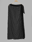 Fashion Black Polyester Mesh Polka Dot Tie Swimsuit Coverall