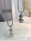 Fashion Colorful Spaceman Chain Length 70cm Alloy Astronaut Necklace  Alloy