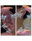 Fashion Jin Zuo Metal Diamond Butterfly Earrings