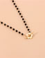 Fashion Silver Crystal Bead Beaded Chain Flower Shape Ot Buckle Necklace