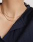Fashion Golden 40 Metal Snake Chain Necklace