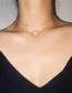 Fashion Silver Metal Geometric Link Chain Necklace