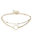 Fashion Gold Metal Geometric Link Chain Necklace