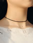 Fashion Black Geometric Crystal Beaded Necklace