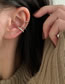 Fashion Gold Metal Diamond Geometric Ear Clip Set