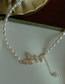 Fashion Gold Pearl And Beaded Diamond Butterfly Necklace