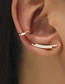 Fashion 4# Copper And Diamond Leaf Earring Set