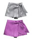 Fashion Purple Lace-up Shorts  Blended