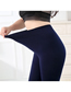 Fashion Black Nine-point Brushed One Size Fits All (recommended Below 140 Catties) Modal Solid Color Leggings