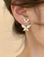 Fashion Gold Alloy Oil Drip Butterfly Stud Earrings