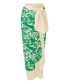 Fashion Green Dress Polyester Printed Knotted Beach Dress