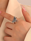 Fashion Ancient Silver Alloy Geometric Butterfly Ring
