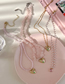 Fashion C Crystal Chain Tulip Crystal Beaded Tulip Heart Necklace