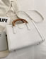 Fashion Off White Large -capacity Head Line Mesengers Bag