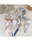 Fashion A Beige Starry Sky Fabric Printed Hair Tie Scarf