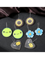 Fashion Smiley Face Acrylic Smiley Round Earrings Earrings