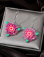 Fashion Pink Flowers Acrylic Cartoon Flower Earrings Earrings