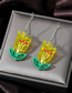 Fashion Tricolor Flower Acrylic Cartoon Flower Earrings Earrings