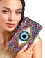 Fashion Sequins Aklit Geometric Eye Rectangular Messenger Bag