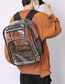 Fashion Grey Pvc Transparent Large Capacity Backpack
