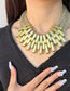 Fashion Gold Alloy Geometric Multi -layer Necklace