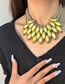 Fashion Multi -colored Alloy Geometric Multi -layer Necklace