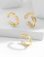 Fashion 4# Alloy Geometric Ring Set