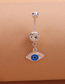 Fashion Insects Stainless Steel Diamond Oil Drip Beetle Piercing Navel Nail