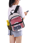 Fashion Black Pvc Transparent Large Capacity Backpack