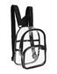 Fashion Black Pvc Transparent Large Capacity Backpack