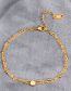 Fashion Gold - Anklet Gold-plated Titanium Steel Geometric Chain Anklet