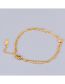 Fashion Gold - Anklet Gold-plated Titanium Steel Geometric Chain Anklet