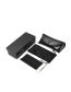 Fashion Founded Buckle Box (black) The Leather Square Presses The Glasses Bag