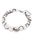 Fashion Mix Alloy Inlaid Diamond Claws Wrapped In Pearl Necklace