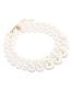 Fashion Imitation Pearls Double -layer Necklace Of Pearl Beaded Beads