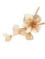 Fashion White K Metal Three -dimensional Flower Necklace